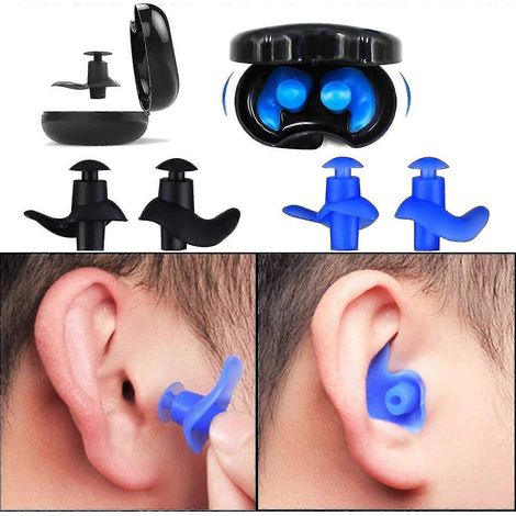 Bouchons d'oreilles pour enfants nageurs, bouchons d'oreilles en silicone étanches et réutilisables pour la natation des enfants