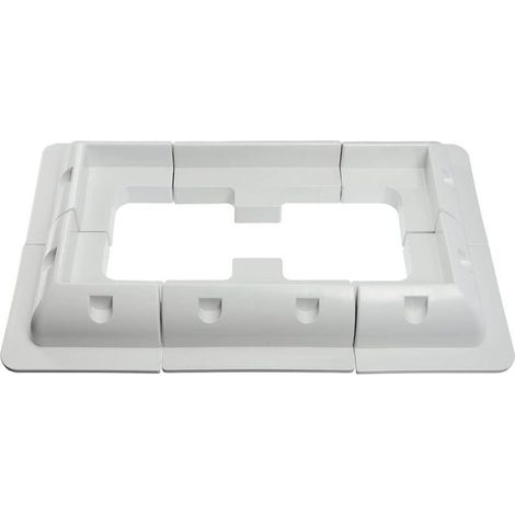 6er-Set Montagehalterungen für Solarmodule – Für Fahrzeug-, Wohnwagen-, Boots- und Wohnmobildächer – Weiß (1/4)