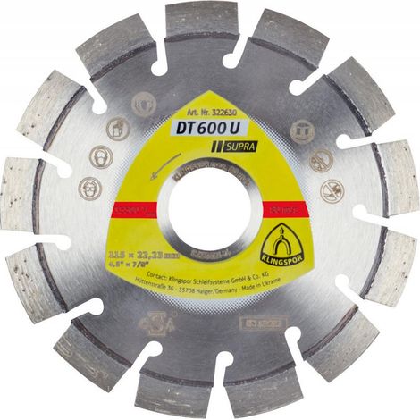 Diamond Disco Dt / Supra / Dt600U / S / 115X24X2223 / 13K / 9 Klingspor (1/3)