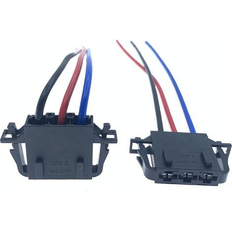 1J0972753/1J0972763 sont des connecteurs à prise unique adaptés aux résistances de moteur de soufflerie/résistances de moteur de chauffage Audi.
