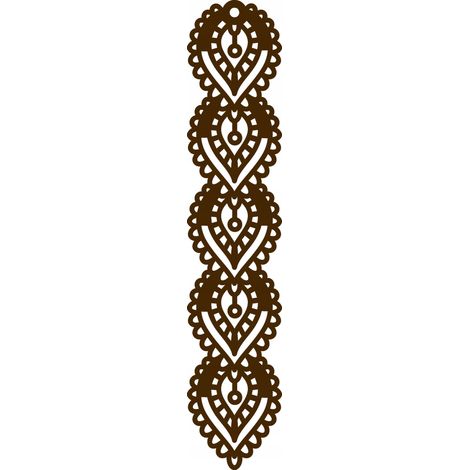 Lampada a sospensione A8, design traforato, marrone, 18 x 90 cm