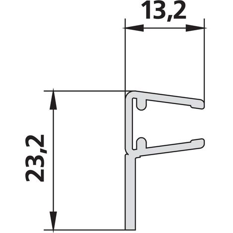 Kermi 3171 1x Anschlagdichtung Länge 2000 mm