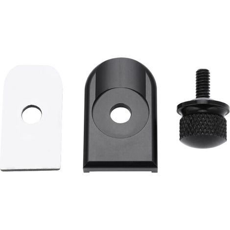 EBTOOLS pour Couvercle d'onglet de siège, couvercle en aluminium de moto de bouton de fixation de vis de siège de moto pour 1996-2017(noir) (1/5)