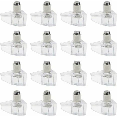 Lot de 130 chevilles de support d'étagère 5 mm pour armoires de cuisine 60 kg Dernière finition transparente Goupilles d'étagère Installation facile Boulons d'étagère pour armoire placard bibliothèque (1/5)