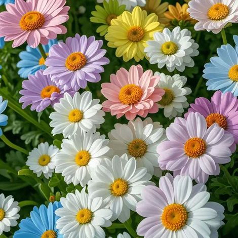 2000 graines de marguerites colorées, fleurissant en toutes saisons, naturellement parfumées, adaptées à la plantation au jardin, engrais inclus. (1/5)