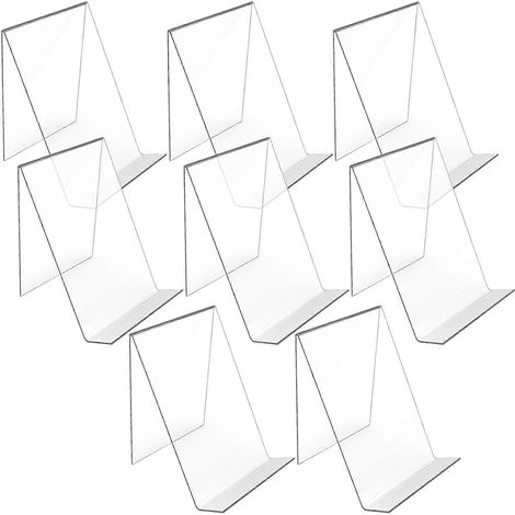 Porte-revues en acrylique transparent pour présentoirs de livres (24 pièces) (1/5)