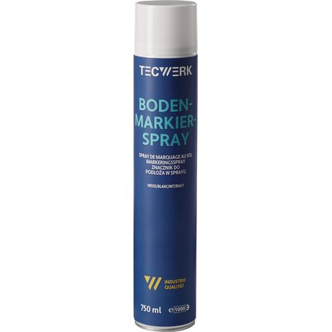 Pintura de marcado de suelo 750ml blanca en spray TECWERK (1/2)