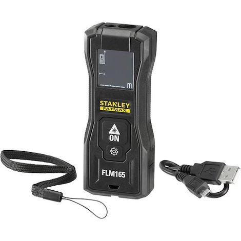 Stanley – Télémètre laser 50m – Précision ±1,5mm – Batterie Li-Ion jusqu’à 1000 mesures – Résistant à l’eau et à la poussière IP40