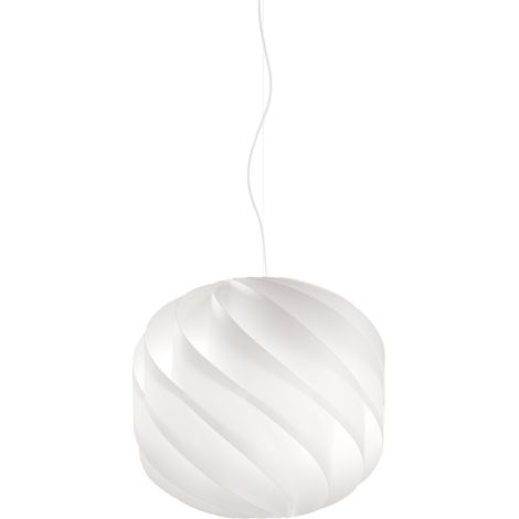 Lampadario Moderno Globe Polilux ® Bianco E Metallo Cromo 2 Luci E27 (1/2)