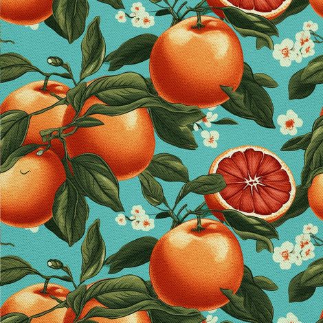 Tela decorativa para exteriores Oxford - Motivo frutal  DX6989 (1/5)