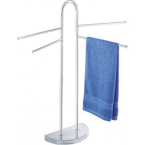 Porte-serviettes de salle de bains - 4 bras, chromé, WENKO