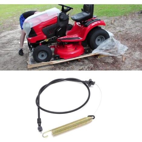 Câble d'embrayage de lame de tracteur à gazon, câble d'embrayage de lame de tracteur à gazon, câble Craftsman LTX1000, câble d'embrayage de plateau 175067 169676 21547184 Remplacement en métal (1/5)