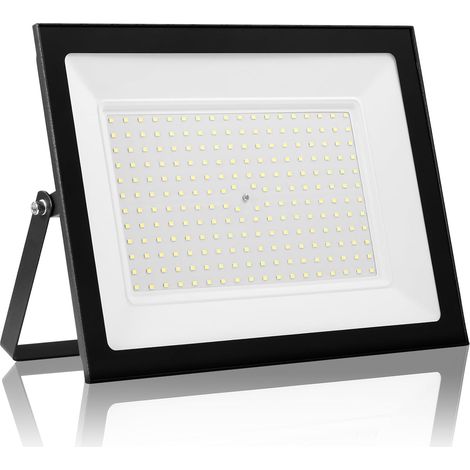 200W Projecteur LED d'extérieur, éclairage de sécurité LED d'extérieur 6500K, IP66, éclairage blanc lumière du jour pour entrepôt, aire de jeux, arrière-cour et parc (200W, 6500K) (1/5)