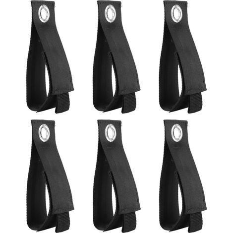 Lot de 6 supports de rangement pour rallonge électrique, enrouleur, sangles et crochets pour tuyau d'arrosage de piscine ou de jardin