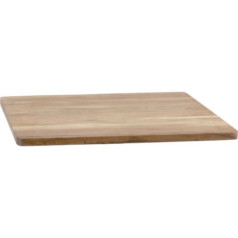 Tischplatte eckig Akazie Natur 50 x 50 cm EMILE