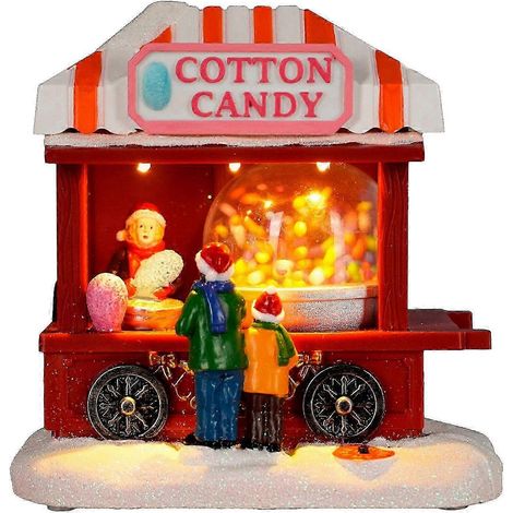 Style EChristmas Scene Village House Ornaments Decorations Building for Party Office Desktop Xmas Decoration Music Popcorn House (1/5)