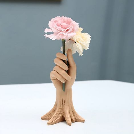Vase En Résine - Pot À Plantes Pour Succulentes Et Cactus - Décoration De Bureau Ou Intérieure - 1 Pièce (1/5)