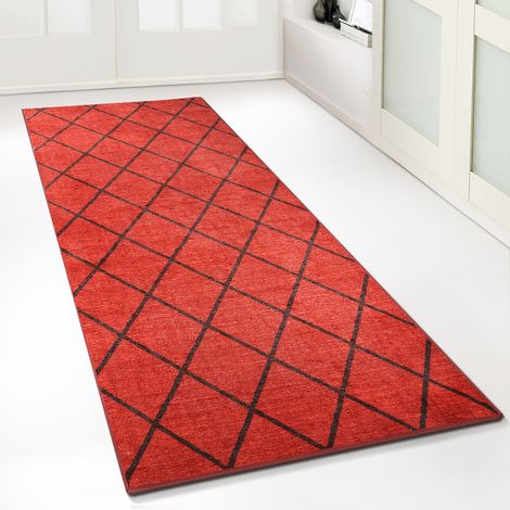 Teppich-Läufer auf Maß Cosenza Rot 80 x 150 cm