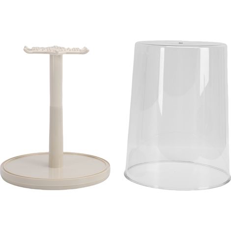 Scatola Espositiva Rotante 360° – ABS Trasparente, Impilabile, H29xL22cm – Design Elegante e Moderno – Ideale per Collezionisti e Ufficio (1/5)