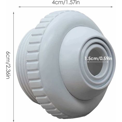 Buse de massage avec jet réglable pour piscine, spa (1/4)