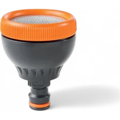 Bagnafiori con innesto a scatto e getto soffice in blister con disco microforato ispezionabile per pulizia interna (1/2)