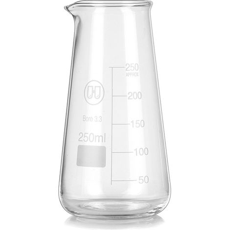 2 verres doseurs en verre borosilicate, bec verseur en V, graduations oz/tasse/ml, résistant au four et micro-ondes (1/5)