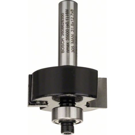 Fresa para rebajes, 8 mm, B 9,5 mm, D 31,8 mm, L 12,5 mm, G 54 mm