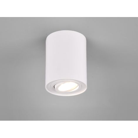 LED Deckenstrahler Weiß mit schwenkbarem Spot, Ø 9,6cm (1/5)