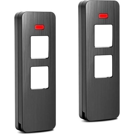 Lot de 2 télécommandes de remplacement pour portail ou porte de garage, fréquence 868,8 MHz, 2 canaux, compatible avec systèmes manuels S0mm et SOMloq2 (1/5)