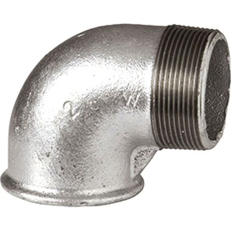 92 - Curca a gomito 90° MF 1"1/2 in ghisa zincata 09225007 - -  EURACCORDI - - (1/2)