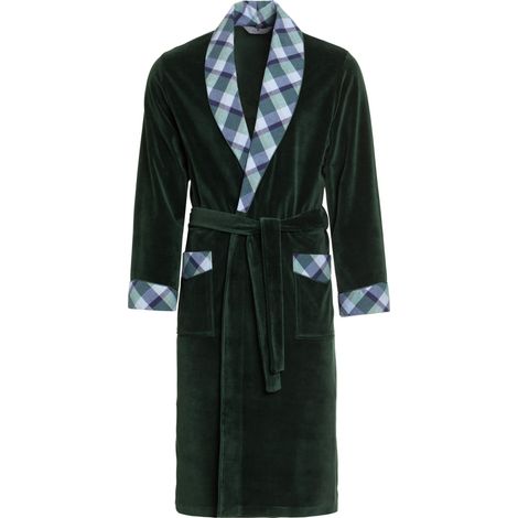 Bata de baño para hombre RE-104 • Color: Verde 1050 • Talla: XXL (1/4)