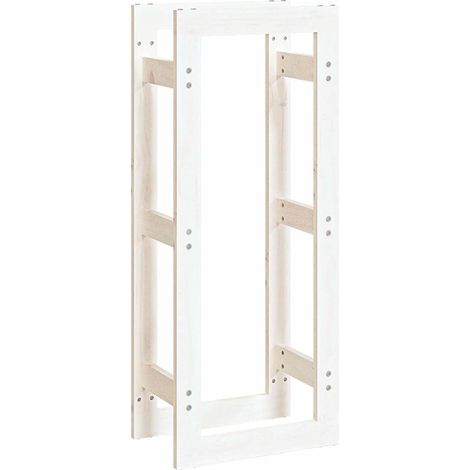 Maison Exclusive - Estante para leña madera maciza de pino blanco (1/5)