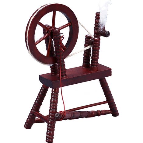 Machine À Enrouler - Modèle Réduit En Bois - Décoration Intérieure Style Rétro - 1 Pièce (1/5)