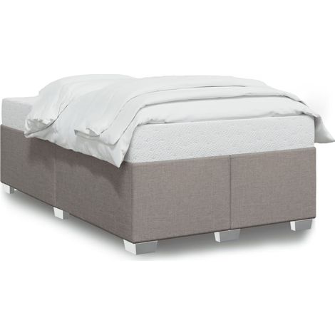 Maison Exclusive - Bettgestell ohne Matratze Taupe 120x190 cm Sto