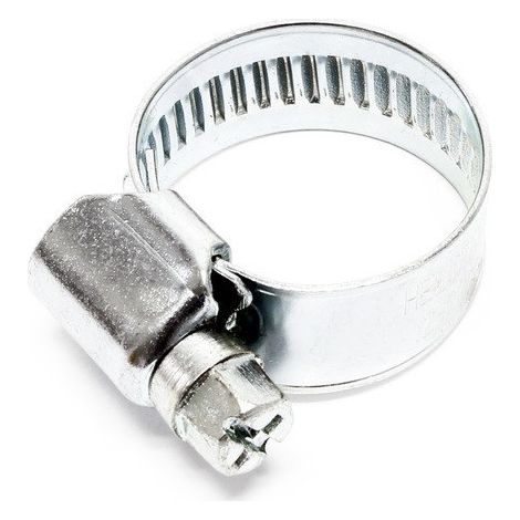Fascetta stringi tubo zincata con vite senza fine - 2pz, diametro 25-40mm