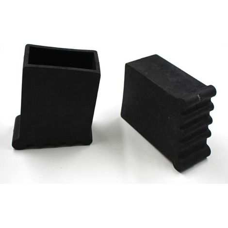 UlisemPieds D'Échelle 50x25CM, Embouts De Protection Pour Échelles, Pieds D'Échelle Pieds D'Échelle En Caoutchouc Antidérapants Pour Escabeaux, Pieds En Caoutchouc Vissables Avec Vis, 4 Pièces Noir (1/3)