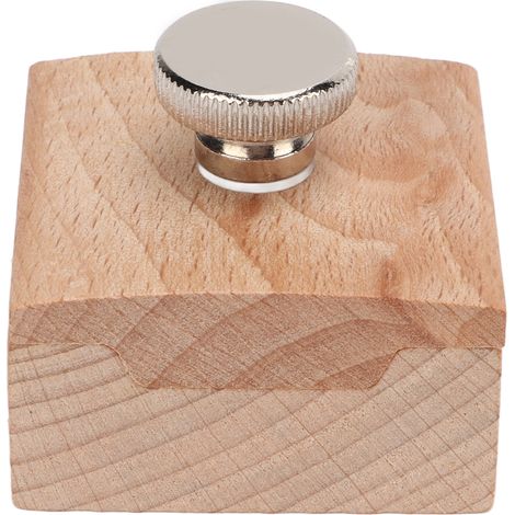 Blocs de ponçage en bois, porte-papier de verre en hêtre résistant à l'usure pour le polissage des chants, outils en cuir faits main, quadrilatère