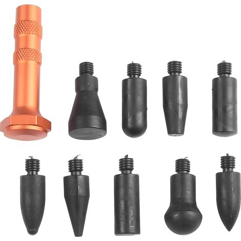Kit de réparation de bosses en métal avec 9 têtes sans peinture pour carrosserie de voiture
