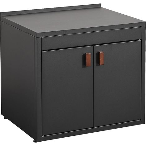 sweeek - Außenküche Stahl 2 Türen B 75,5 cm