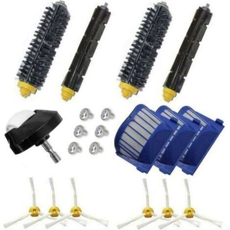 Kit de accesorios para iRobot Roomba serie 600 - Repuestos 600 605 610 615 620 625 630 635 640 645 650 655 660 665 670 671 675 680 690 691 692 Filtro