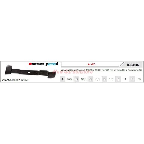 Lama AL-KO per tagliaerba rasaerba tosaerba comfort T1000 R303916