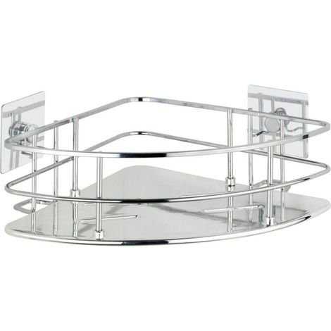 Étagère de salle de bain d'angle QUADRO, Turbo - Loc, Wenko (1/7)