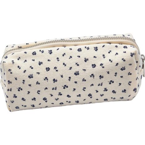 Trousse école bureau Aesthetic fleurs fermeture éclair Mäppchen (1/5)