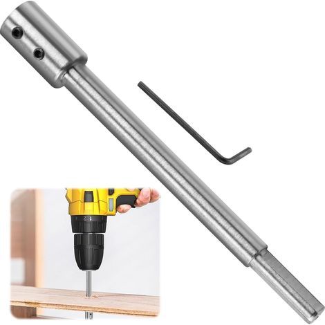 Rallonge de 173 mm pour Foret, Extension de Foret Rallonge de Perceuse, Extension Robuste en Acier à Haute Teneur en Carbone pour Perçage Profond et Précis dans le Bois (1/5)