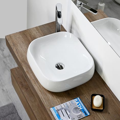 Lavabo da appoggio quadrato 45 MERCURIO (1/5)