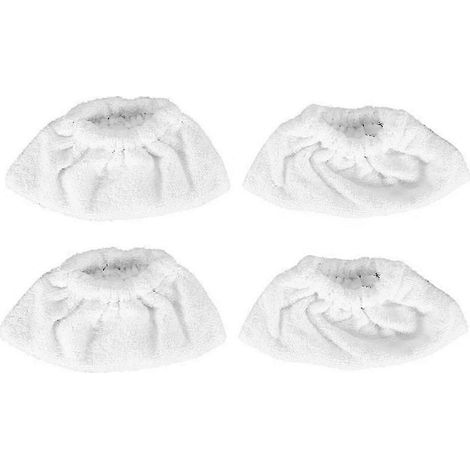 AURA Lot de 4 chiffons de nettoyage pour balai vapeur EasyFix SC2 SC3 SC4 SC5 - Pièces détachées pour nettoyeur vapeur js (1/5)