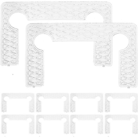 Kit de 40 joints de rechange pour charnières de porte de douche en verre : coussinets en caoutchouc. (1/4)