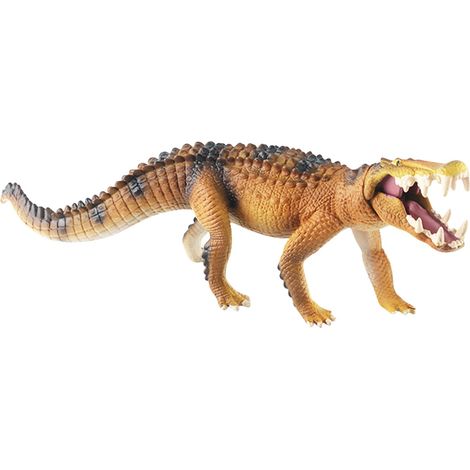 Alligator - Figurine Réaliste en Plastique Souple - Pour Jardin, Décoration Halloween ou Effarouchement des Oiseaux - 1 Pièce (1/3)