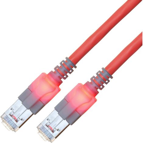 Easylan CS1ORCDCD0010 RJ45 Câble réseau, câble patch CAT 6 S/FTP 1 m rouge 1 pc(s) W898753 (1/2)