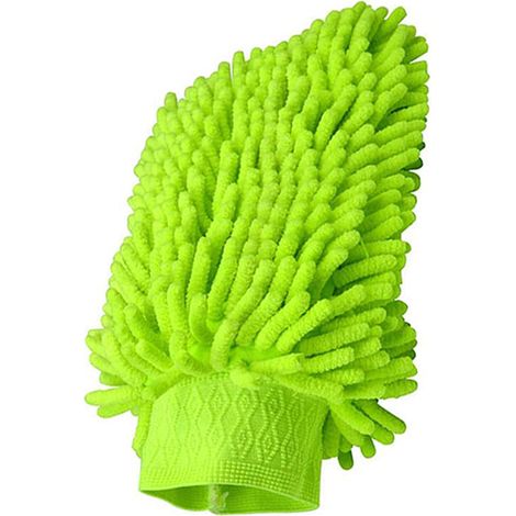 Gant de lavage auto en microfibre chenille de qualité supérieure, anti-rayures, 1 pièce. Éponge de lavage auto. (1/5)